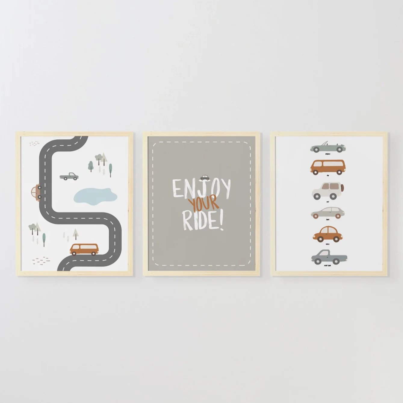 תמונות לחדרי ילדים - Road Trip