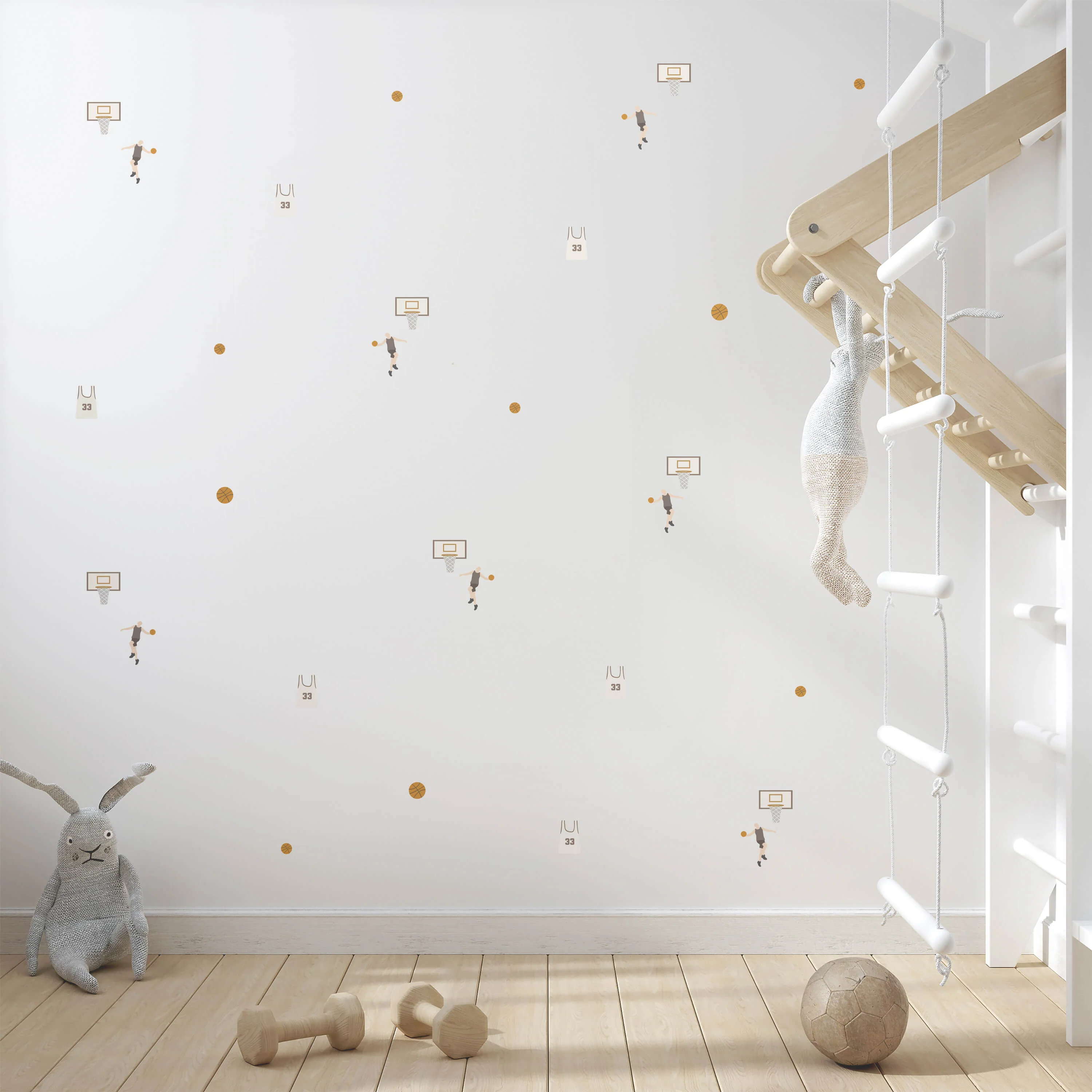 מדבקות קיר כדורסל- Court Stars - Image 3